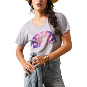 Ariat Gradient Sunset T-Shirt Gray Neutral Horse Riding Rodeo Western Women’s XL